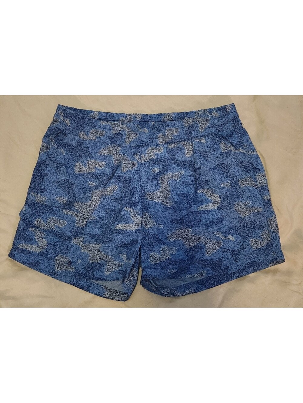 Vintage Columbia Sportswear Men's M Medium Blue Camo Quick-Dry Outdoor Hiking